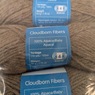 Cloudborn Fibers LE Alpaca Worsted - Stone Heather - (#23)