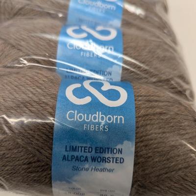 Cloudborn Fibers LE Alpaca Worsted - Stone Heather - (#23)