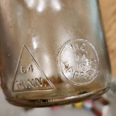 Vintage Master Glass Oil Bottle & Oil Cans 3 in 1, Philips 66, Rawlings Glove oil Watco Danish Oil