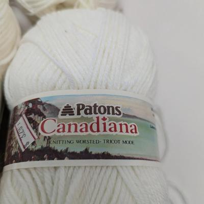 Patons Canadiana Knitting Worsted Yarn - White - (#27)