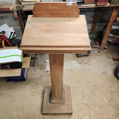 Handmade Wood Podium 43"
