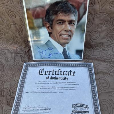 James Coburn signed Autograph- COA