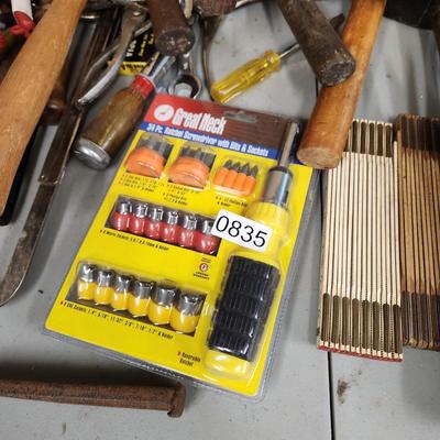 Large Table Top Lot of Tools