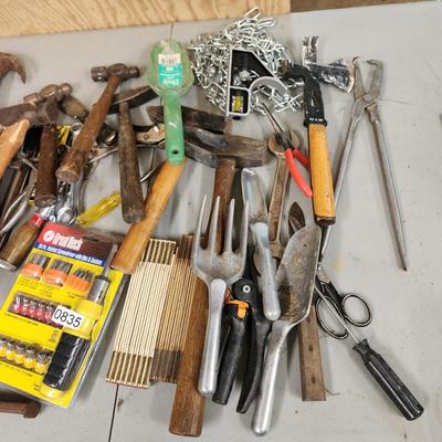 Large Table Top Lot of Tools