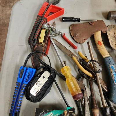 Large Table Top Lot of Tools