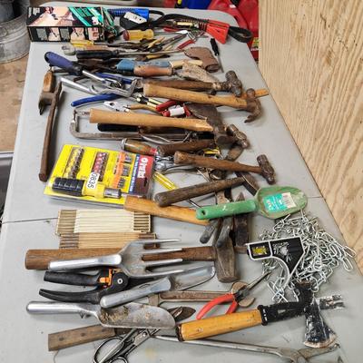 Large Table Top Lot of Tools