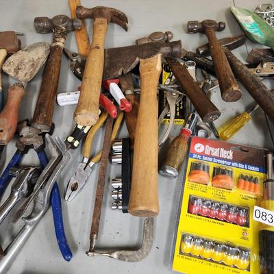 Large Table Top Lot of Tools