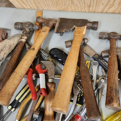 Large Table Top Lot of Tools