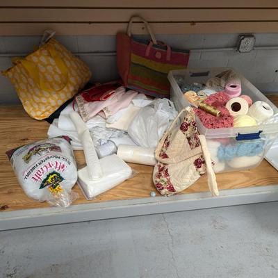 Assortment Of Yarn & Various Crafting Material