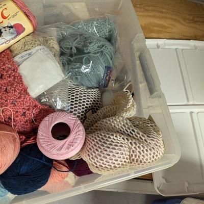 Assortment Of Yarn & Various Crafting Material
