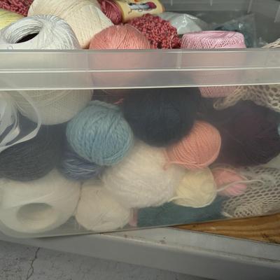 Assortment Of Yarn & Various Crafting Material