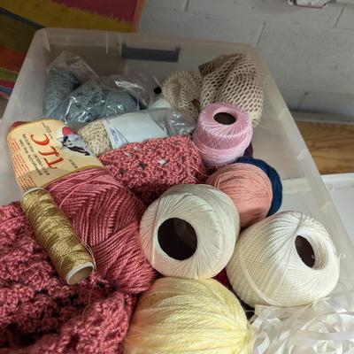 Assortment Of Yarn & Various Crafting Material