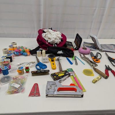 Assortment Of Crafting Supplies/Tools