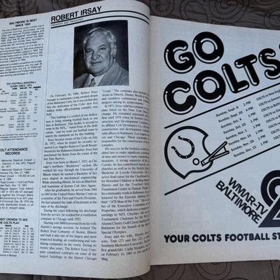 Coltbook - Yearbook 81’, Pro Game Day 81’ Baltimore Colts Edition