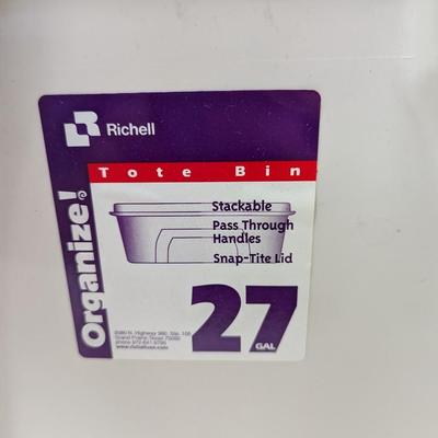 Richelle Organize Tote Bin 27 Gallons