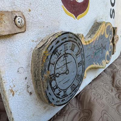 Antique Clock Sign & Bracket