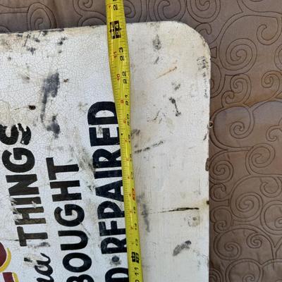 Antique Clock Sign & Bracket
