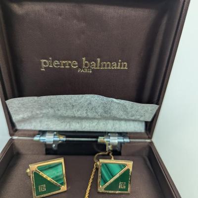 Pierre Balmain Cuff Links & Tie Clasp