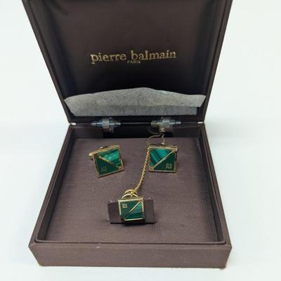 Pierre Balmain Cuff Links & Tie Clasp