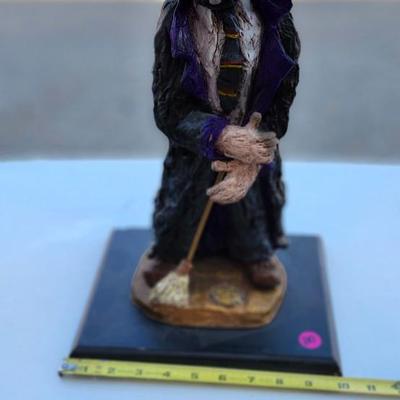 Original Babs Mellor Clown Sculpture Ceramic with SIGN