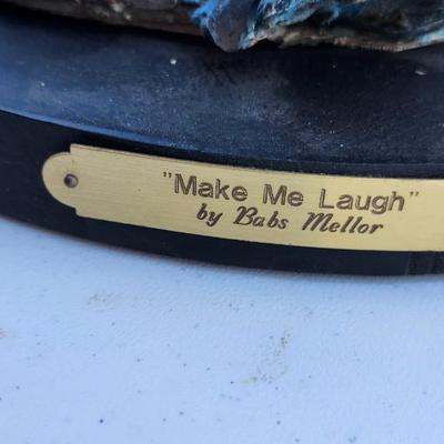 Babs Mellor sculpture clown sculpture "Make Me Laugh" Signed