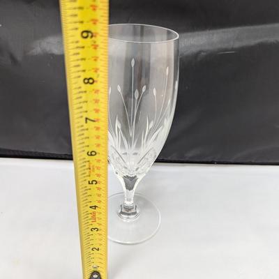 6 - Mikasa Petit Point Water Glasses