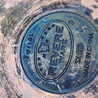 Revere ware copper bottom pot lot