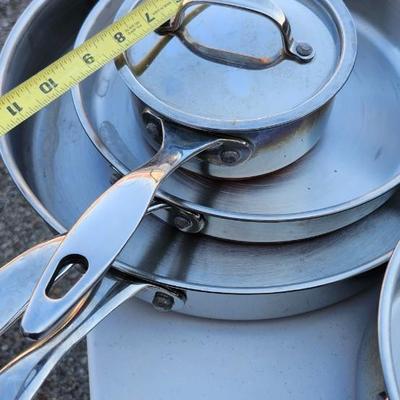 Revere ware copper bottom pot lot