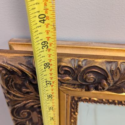 Beveled Gold Framed Mirror Approx 55 1/2" x 38 1/2"