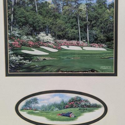 Artist Larry Dyke Augusta Golf Course Lithographs - 1 Signed & Numbered