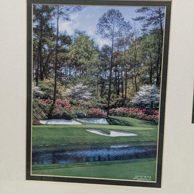Artist Larry Dyke Augusta Golf Course Lithographs - 1 Signed & Numbered