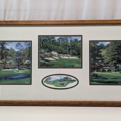 Artist Larry Dyke Augusta Golf Course Lithographs - 1 Signed & Numbered