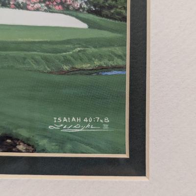 Artist Larry Dyke Augusta Golf Course Lithographs - 1 Signed & Numbered