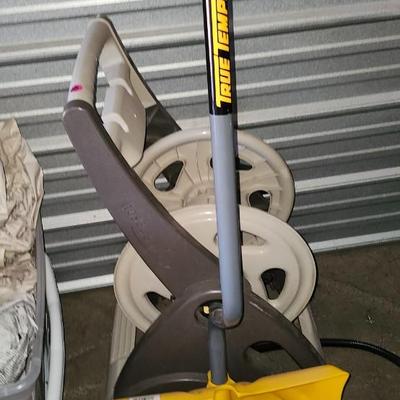 Hose Caddy and Snow Shovel