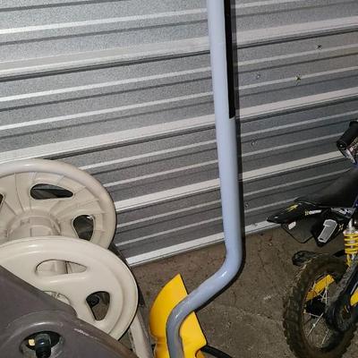 Hose Caddy and Snow Shovel