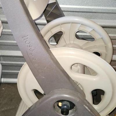 Hose Caddy and Snow Shovel