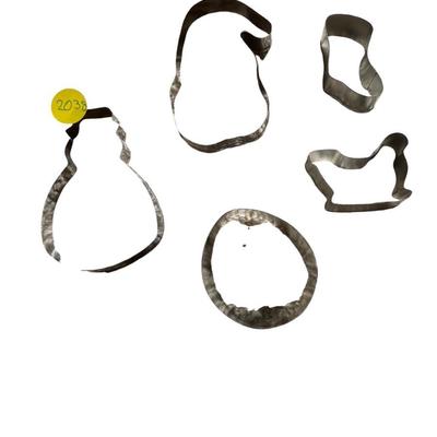 Aluminum cookie cutters-Santa