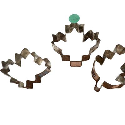 Aluminum cookie cutters-leaves
