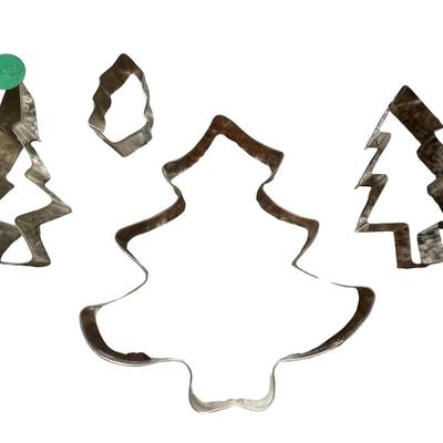 Aluminum cookie cutter-trees