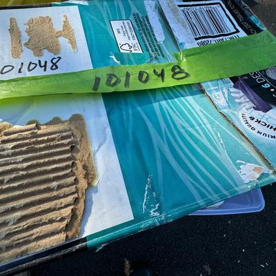 Three Red/Black Decorative Boxes with Lids