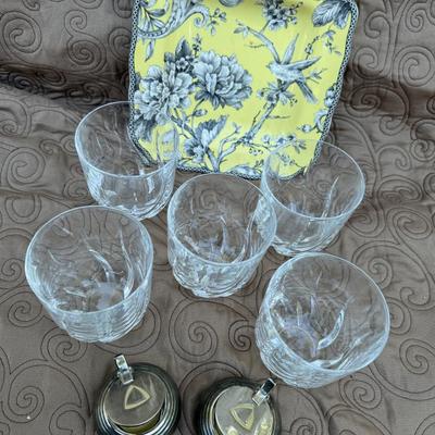222 Fifth Plate, Glasses & Tea Light Candle Holders