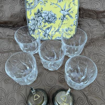 222 Fifth Plate, Glasses & Tea Light Candle Holders