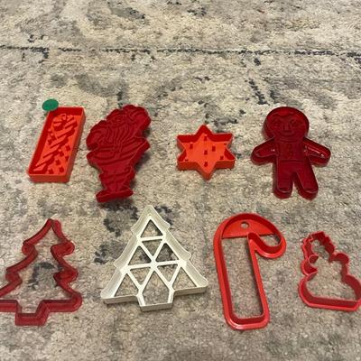 Christmas plastic cookie cutters tree