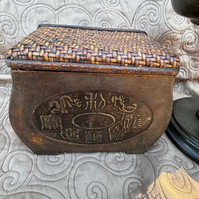 Box Decor and Heavy Pedestal Stand