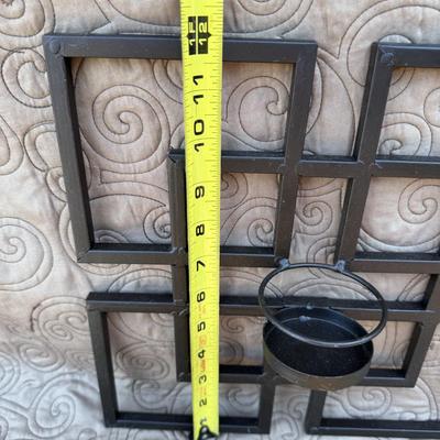 Set of Art Deco Wall Decor- Metal (Candle Holders)