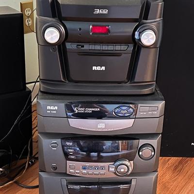 RCA Stereos w/ RCA and Panasonic Speakers