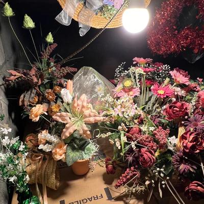 Silk Flower Arrangements/Spring Decor