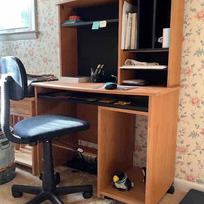 Computer Desk w/ Chair (contents not included)