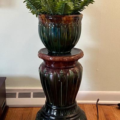 Vintage Jardiniere Planter with Pedestal