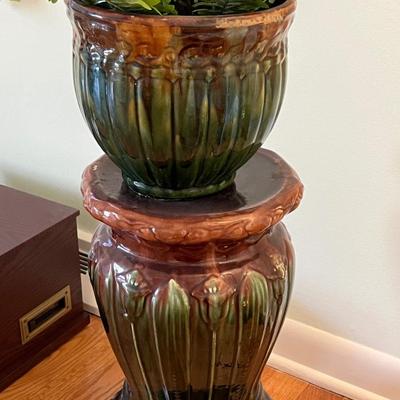 Vintage Jardiniere Planter with Pedestal